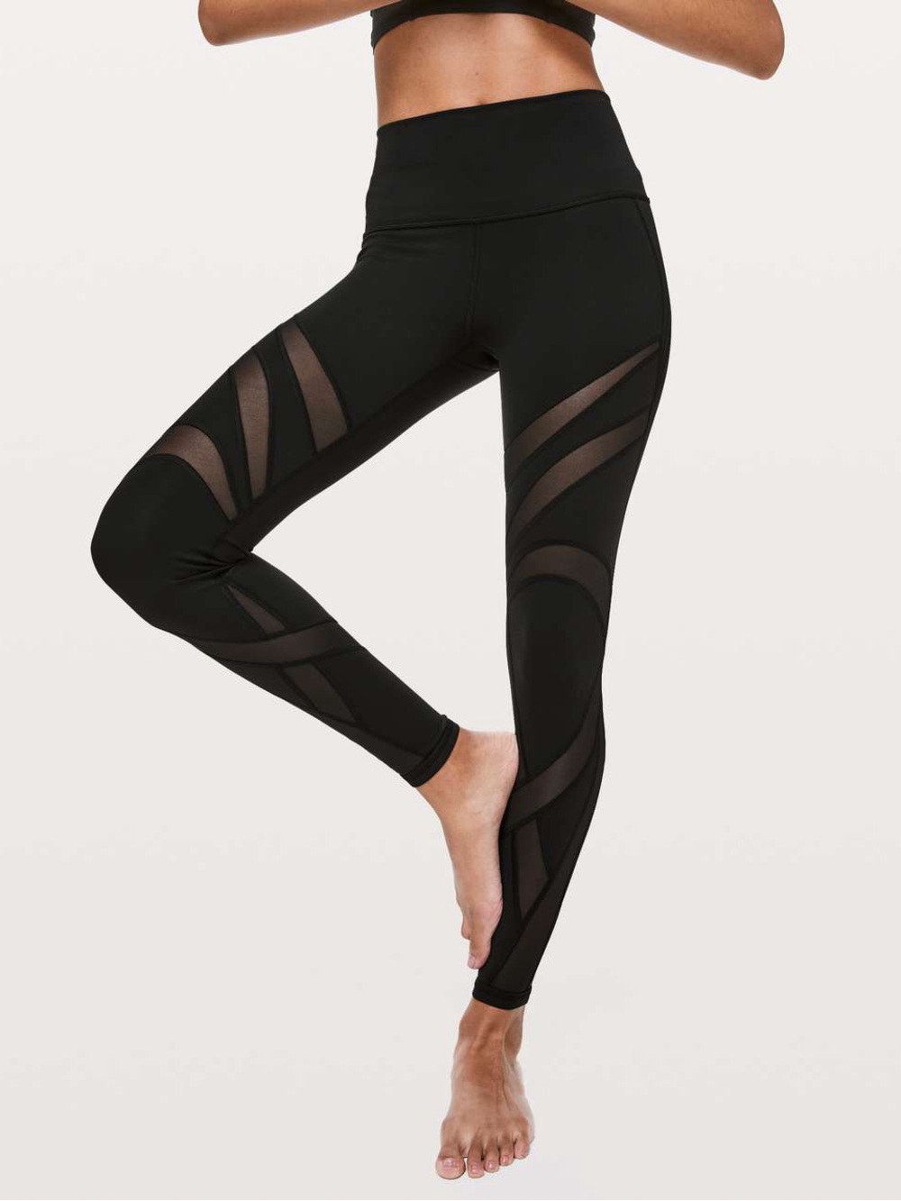 Lululemon Wunder Under High-Rise Tight *Mesh 28" Black - Size 4